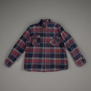 Jachs Heritage Flannel Button-Up Long Sleeve Shirt Multi Plaid Men’s XXL